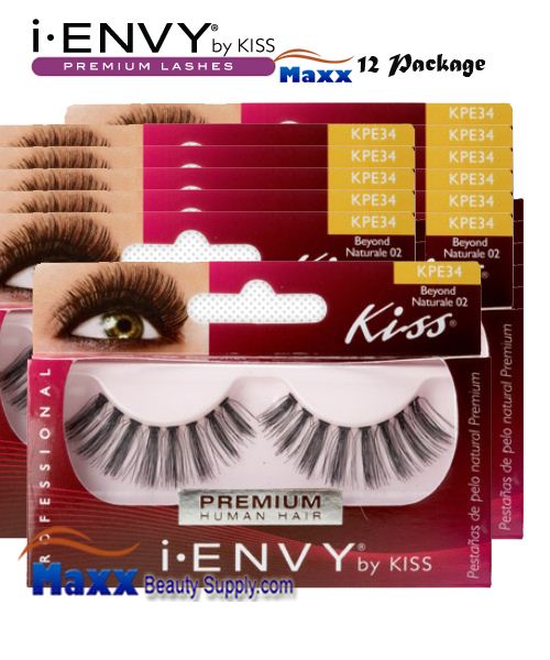 12 Package - Kiss i Envy Beyond Naturale 02 Eyelashes - KPE34